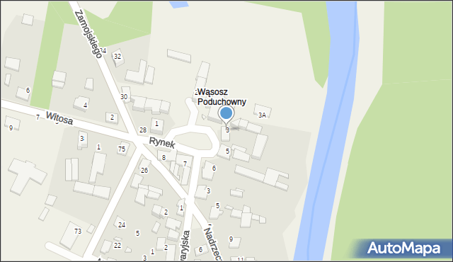 Wąsosz Górny, Rynek, 3, mapa Wąsosz Górny