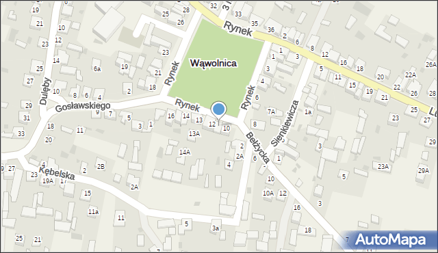 Wąwolnica, Rynek, 11, mapa Wąwolnica