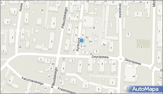 Węgrów, Rynkowa, 7, mapa Węgrów