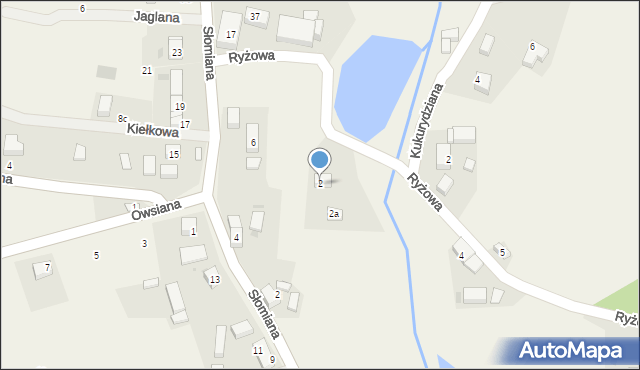 Węgrów, Ryżowa, 2, mapa Węgrów