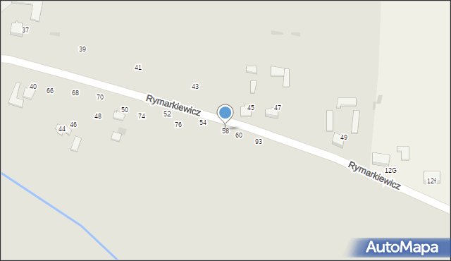 Wieluń, Rymarkiewicz Felicji, 58, mapa Wieluń