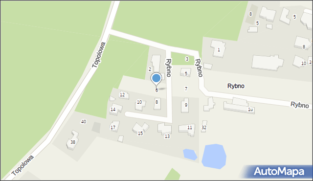 Wiktorów, Rybno, 6, mapa Wiktorów