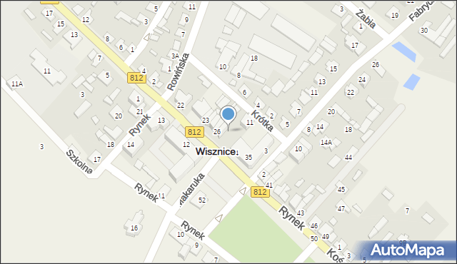 Wisznice, Rynek, 30, mapa Wisznice