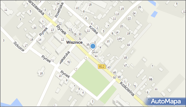 Wisznice, Rynek, 39, mapa Wisznice