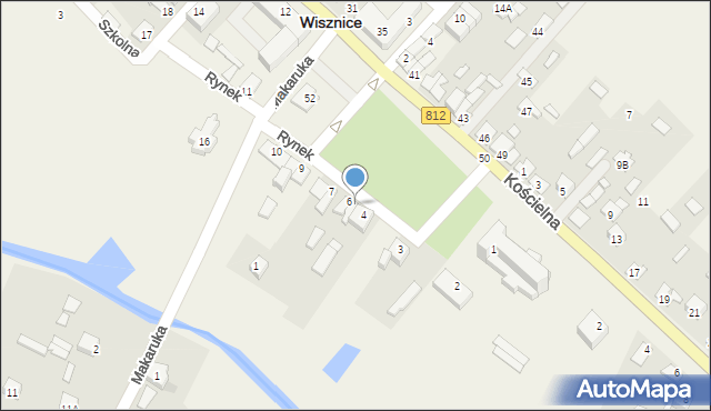 Wisznice, Rynek, 5, mapa Wisznice