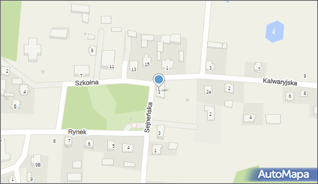 Wiżajny, Rynek, 1, mapa Wiżajny