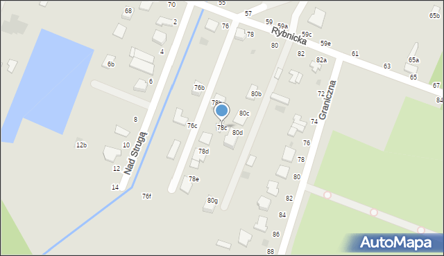 Włocławek, Rybnicka, 78c, mapa Włocławka