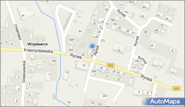 Wojsławice, Rynek, 39, mapa Wojsławice