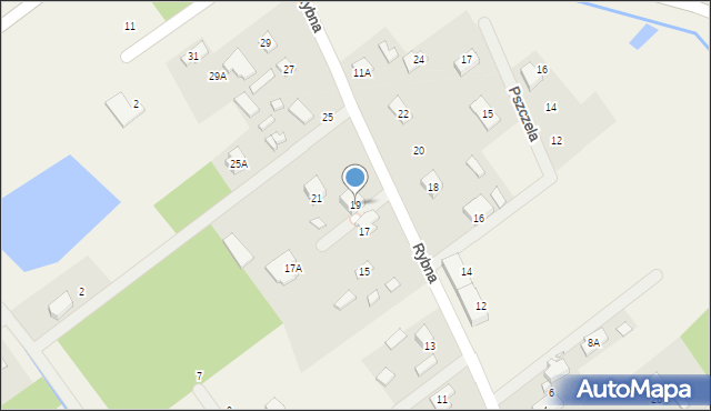 Wola Gołkowska, Rybna, 19, mapa Wola Gołkowska