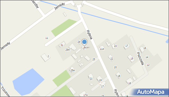 Wola Gołkowska, Rybna, 27, mapa Wola Gołkowska