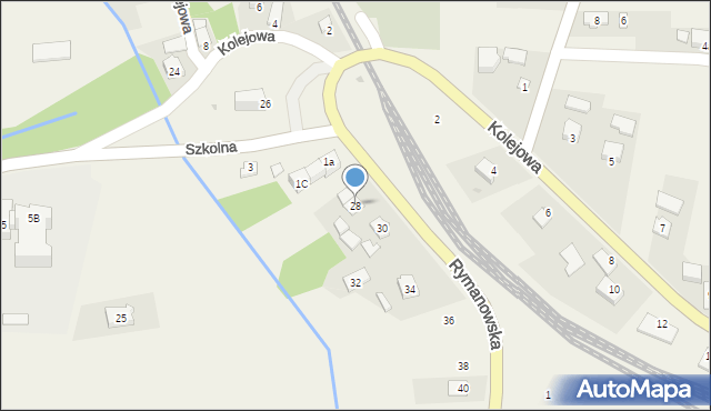 Wróblik Szlachecki, Rymanowska, 28, mapa Wróblik Szlachecki