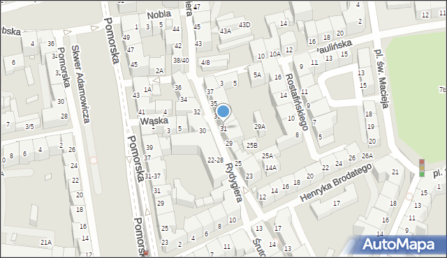Wrocław, Rydygiera Ludwika, 31, mapa Wrocławia