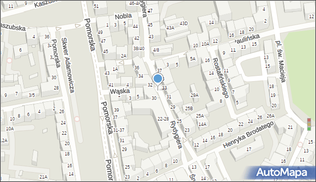 Wrocław, Rydygiera Ludwika, 34a, mapa Wrocławia
