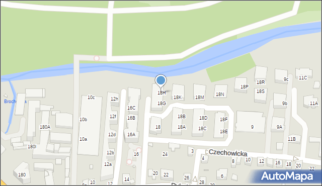 Wrocław, Rybnicka, 18H, mapa Wrocławia