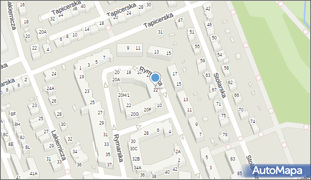 Wrocław, Rymarska, 12, mapa Wrocławia