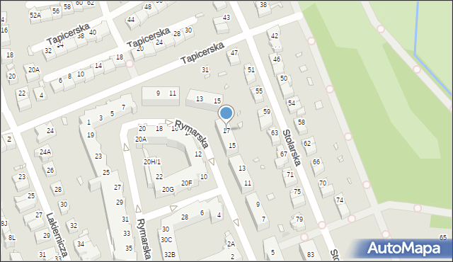 Wrocław, Rymarska, 17, mapa Wrocławia