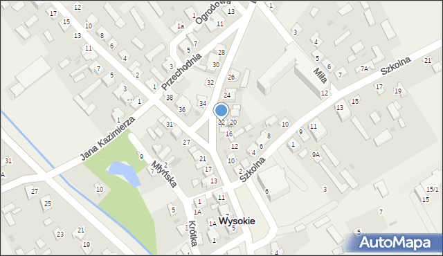 Wysokie, Rynek Jabłonowskich, 18A, mapa Wysokie