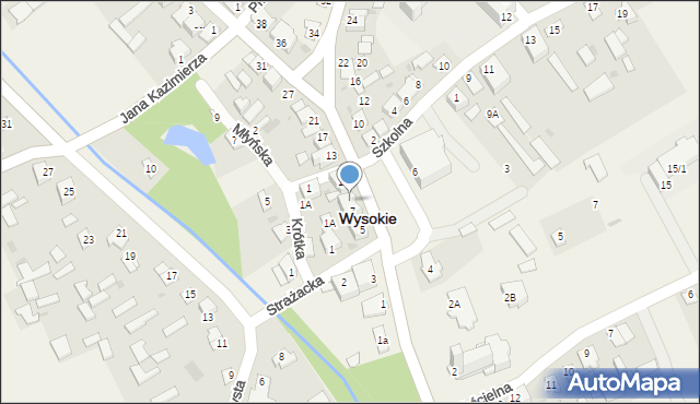 Wysokie, Rynek Jabłonowskich, 9, mapa Wysokie