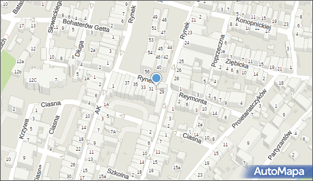 Ząbkowice Śląskie, Rynek, 30, mapa Ząbkowice Śląskie