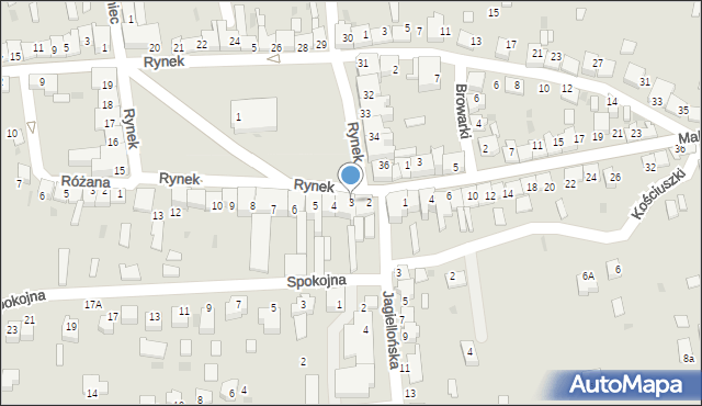 Zakliczyn, Rynek, 3, mapa Zakliczyn