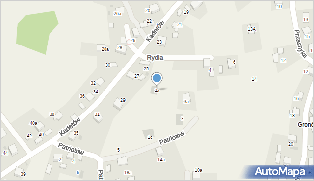 Żarki, Rydla Lucjana, 2a, mapa Żarki