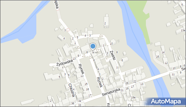 Zbąszyń, Rynek, 7, mapa Zbąszyń