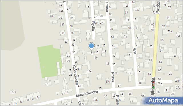 Zgierz, Rydla Lucjana, 1, mapa Zgierz