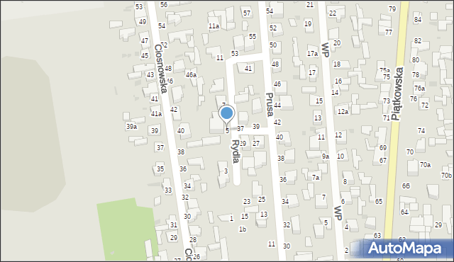 Zgierz, Rydla Lucjana, 5, mapa Zgierz