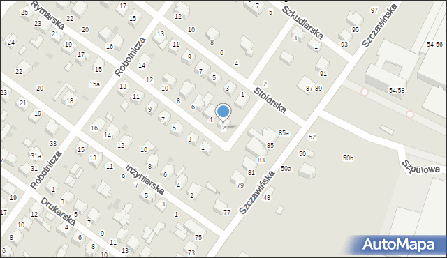 Zgierz, Rymarska, 2, mapa Zgierz