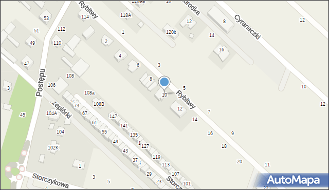 Zgorzała, Rybitwy, 10, mapa Zgorzała