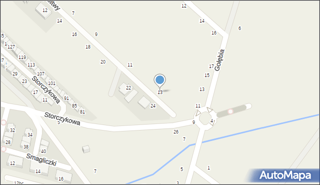 Zgorzała, Rybitwy, 13, mapa Zgorzała