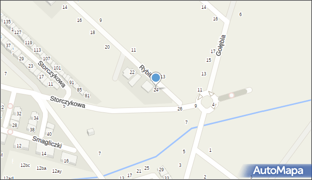 Zgorzała, Rybitwy, 24, mapa Zgorzała