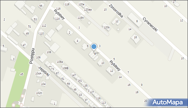 Zgorzała, Rybitwy, 8a, mapa Zgorzała