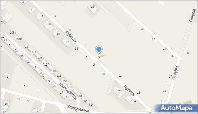 Zgorzała, Rybitwy, 9, mapa Zgorzała
