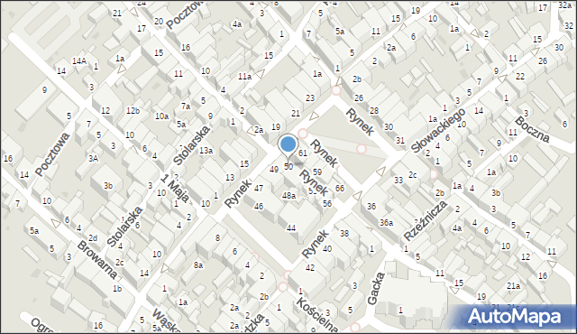 Ziębice, Rynek, 50, mapa Ziębice