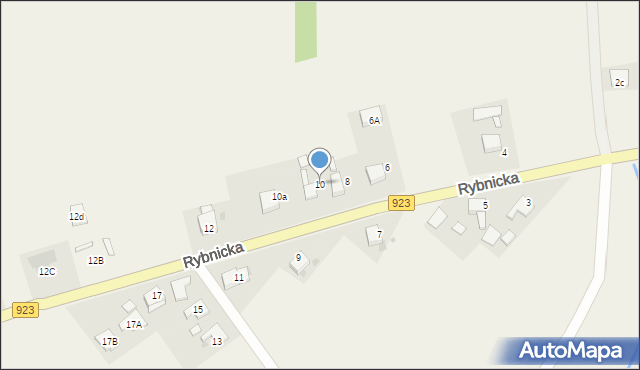 Żytna, Rybnicka, 10, mapa Żytna