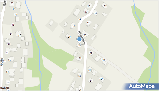 Bachowice, Rzemieślnicza, 20, mapa Bachowice