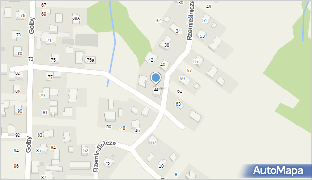 Bachowice, Rzemieślnicza, 44, mapa Bachowice