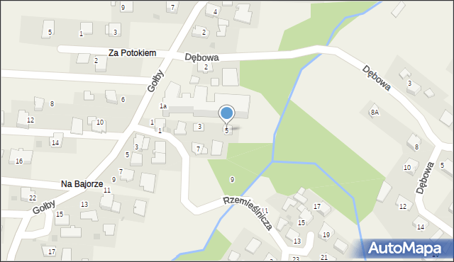 Bachowice, Rzemieślnicza, 5, mapa Bachowice