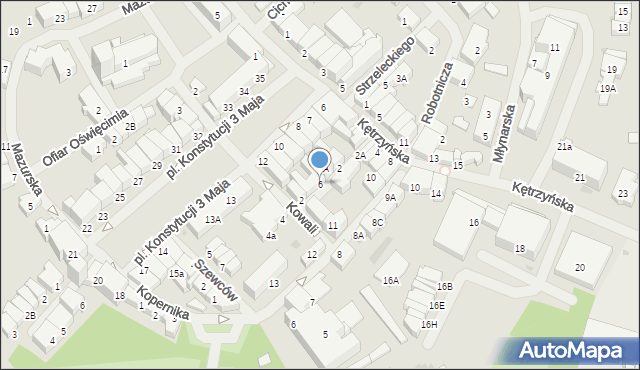 Bartoszyce, Rzeźników, 6, mapa Bartoszyce