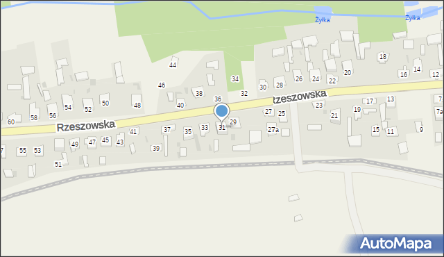 Bełżec, Rzeszowska, 31, mapa Bełżec