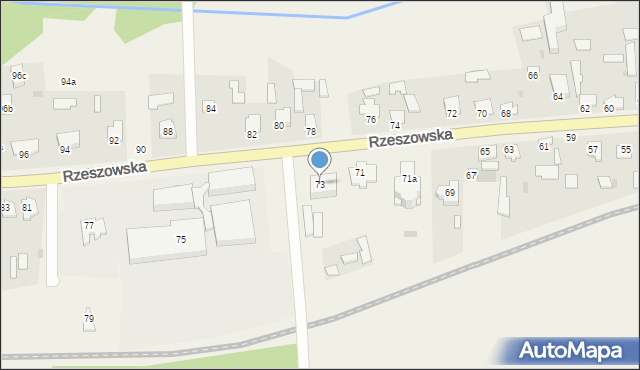 Bełżec, Rzeszowska, 73, mapa Bełżec