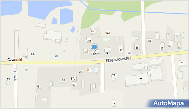 Bełżec, Rzeszowska, 96, mapa Bełżec