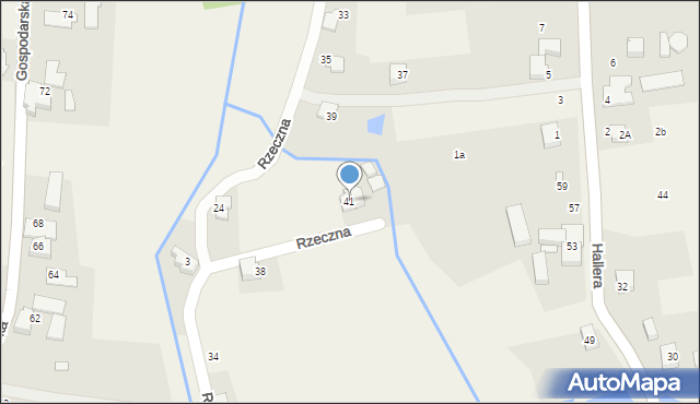 Bestwinka, Rzeczna, 41, mapa Bestwinka
