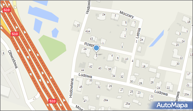 Białe Błota, Rzepichy, 2, mapa Białe Błota