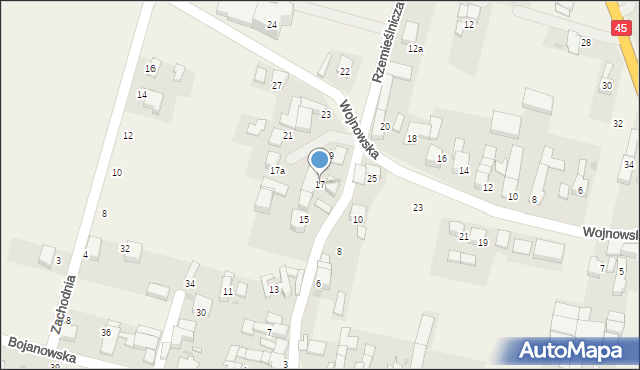 Bieńkowice, Rzemieślnicza, 17, mapa Bieńkowice