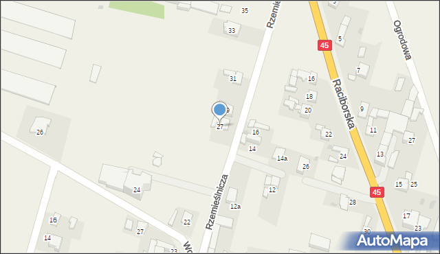Bieńkowice, Rzemieślnicza, 27, mapa Bieńkowice