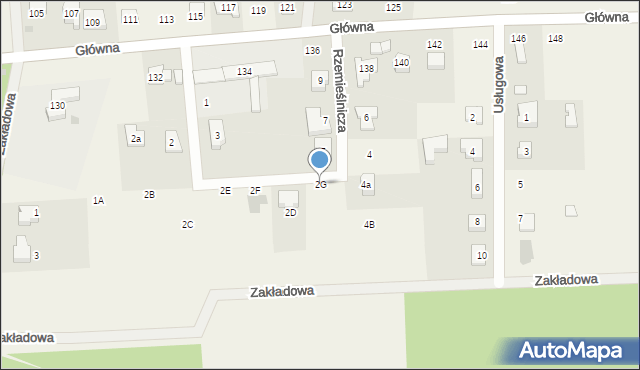 Biskupice, Rzemieślnicza, 2G, mapa Biskupice