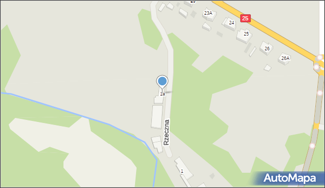 Bobolice, Rzeczna, 1a, mapa Bobolice