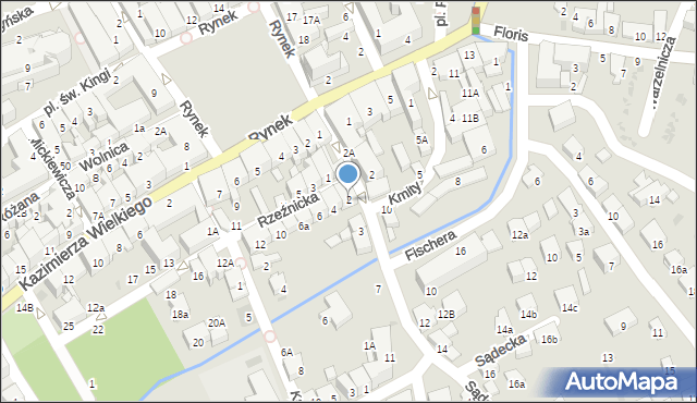 Bochnia, Rzeźnicka, 2, mapa Bochni